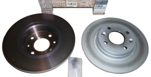 TARCZE HAMULCOWE KPL. RENAULT TWINGO III PRZÓD 402065236R ORYGINAŁ