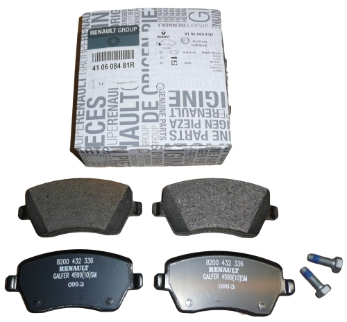 KLOCKI HAMULCOWE RENAULT CAPTUR KANGOO II PRZÓD ORYGINAŁ 410608481R