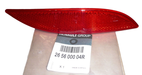 ODBLASK ZDERZAKA RENAULT MEGANE III PRAWY 265600004R ORYGINAŁ