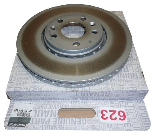 TARCZA HAMULCOWA RENAULT LAGUNA III ESPACE V PRZÓD 402064155R ORYGINAŁ