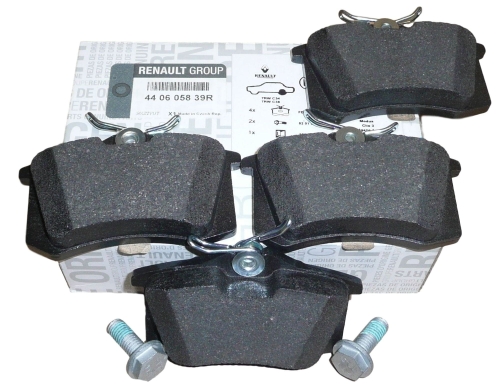 KLOCKI HAMULCOWE RENAULT CLIO III FLUENCE TYŁ 440605839R ORYGINAŁ