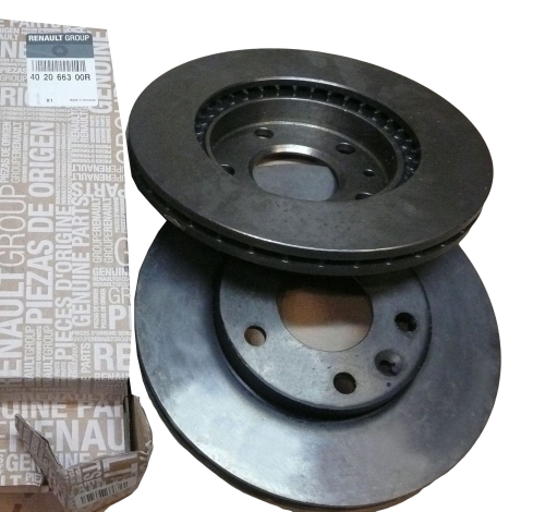 TARCZE HAMULCOWE KPL. DACIA DUSTER PRZÓD 402066300R ORYGINAŁ