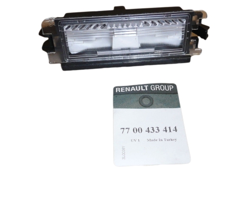 LAMPA TABLICY REJESTRACYJNEJ RENAULT CLIO II DACIA LOGAN 7700433414 ORYGINAŁ