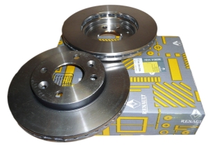 TARCZE HAMULCOWE KPL. RENAULT KANGOO I PRZÓD 7701204286 ORYGINAŁ