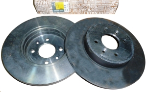 TARCZE HAMULCOWE KPL. RENAULT KANGOO TYŁ 4X4 7701207227 ORYGINAŁ