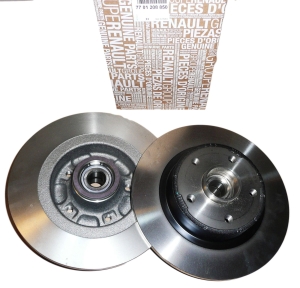 TARCZE HAMULCOWE KPL. RENAULT MEGANE II 2.0 DCI TYŁ 7701208850 ORYGINAŁ