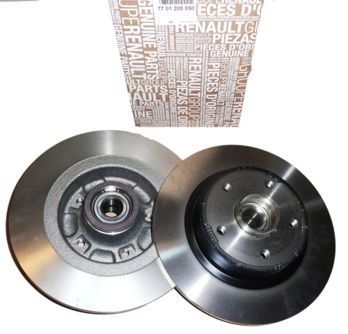 TARCZE HAMULCOWE KPL. RENAULT MEGANE II 2.0 DCI TYŁ 7701208850 ORYGINAŁ