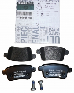 KLOCKI HAMULCOWE RENAULT KANGOO II TYŁ ORYGINAŁ 440604876R