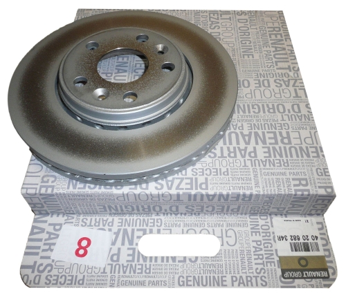 TARCZA HAMULCOWA RENAULT KANGOO II PRZÓD 280 MM 402068234R ORYGINAŁ