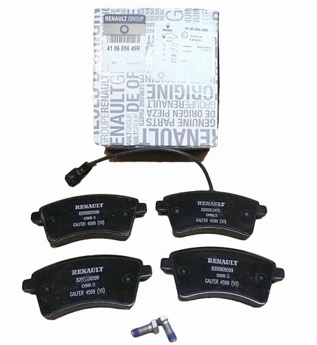 KLOCKI HAMULCOWE RENAULT KANGOO II PRZÓD 410605649R ORYGINAŁ