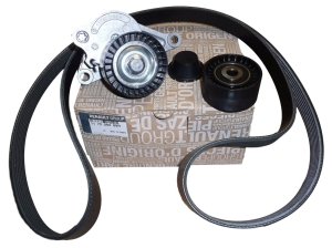 ZESTAW PASKA KLINOWEGO NAPINACZ RENAULT MASTER III 2.3 DCI 117209389R ORYGINAŁ