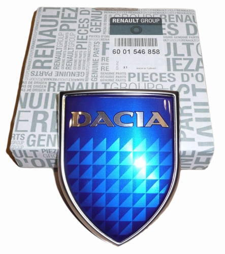 EMBLEMAT DACIA LOGAN I PRZÓD 6001546858 ORYGINAŁ